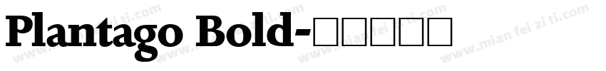 Plantago Bold字体转换